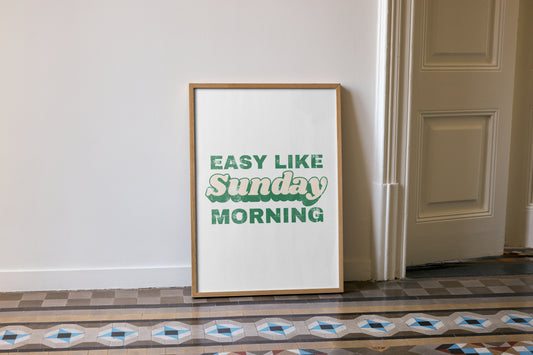 Sunday morning